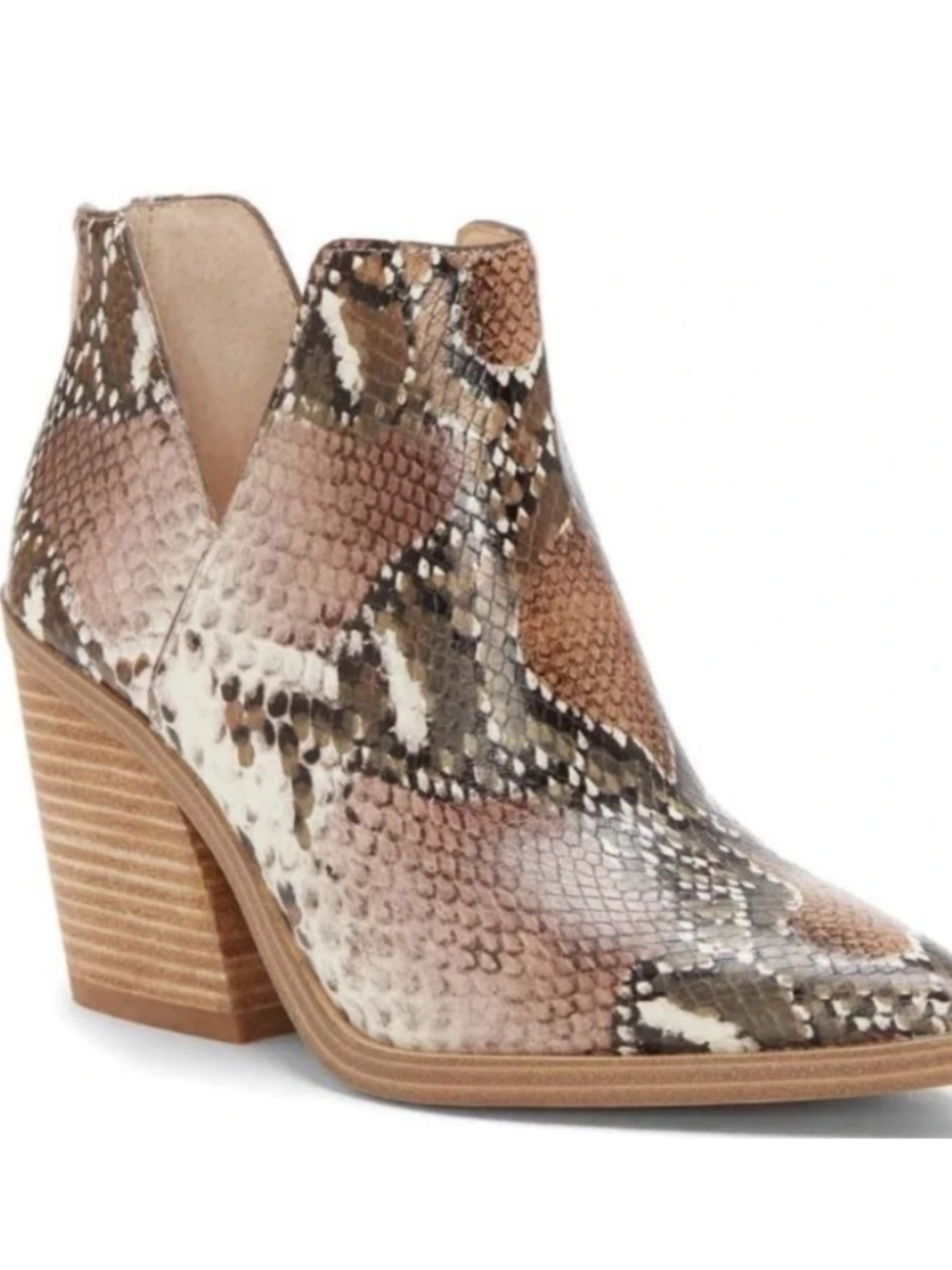 Vince Camuto Gigietta snake embossed leather boot